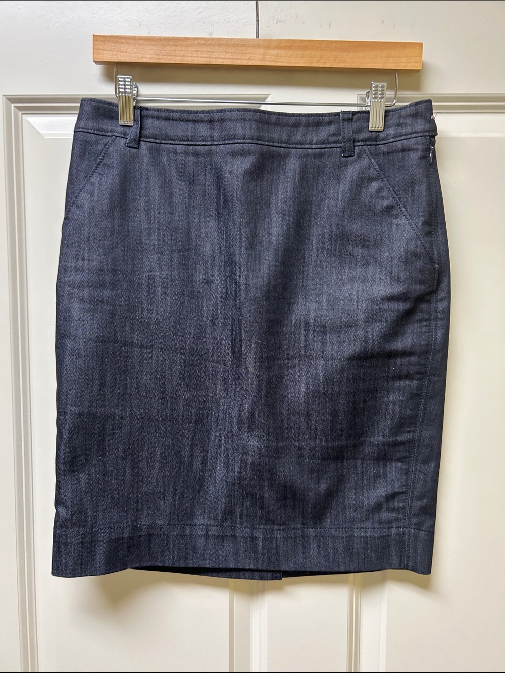 Lilly Pulitzer Navy Denim Pencil Skirt